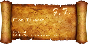 Flór Tihamér névjegykártya